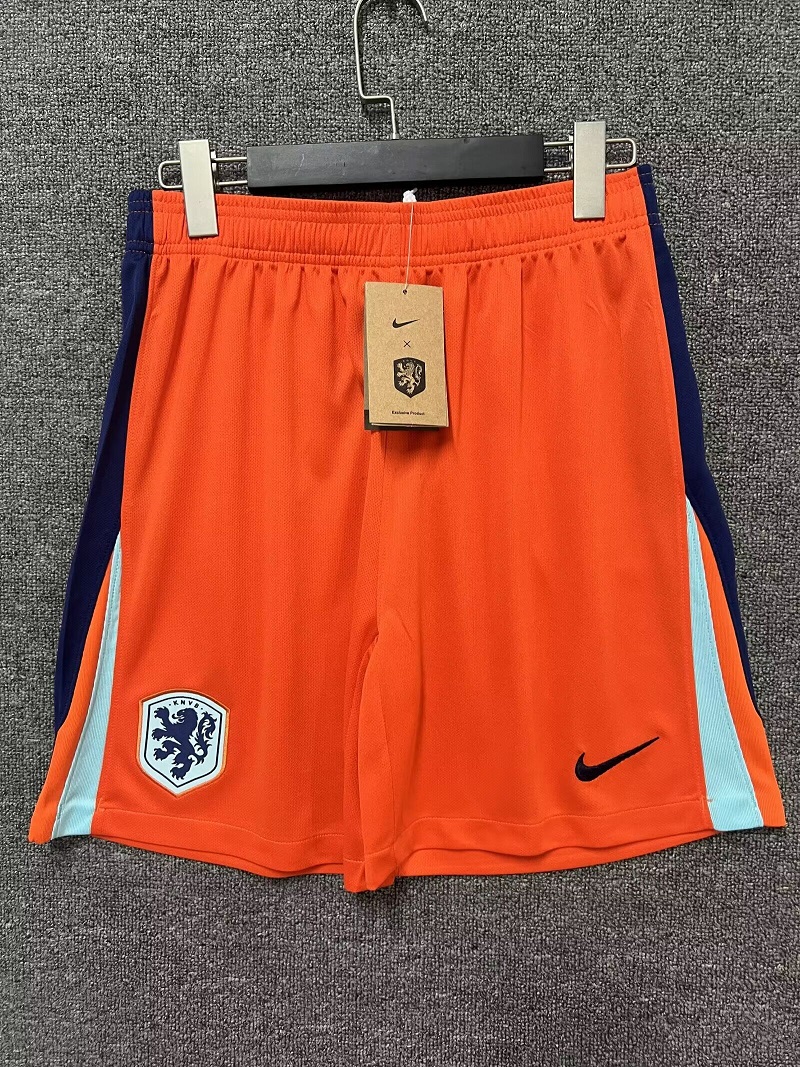 AAA Quality Netherlands 2024 Euro Home Soccer Shorts